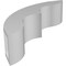 Ekena Millwork 3-in. W x 10-in. D x 10-in. H Ozark Architectural Grade PVC Knee Brace BRCP03X10X10OZK - alternate 3